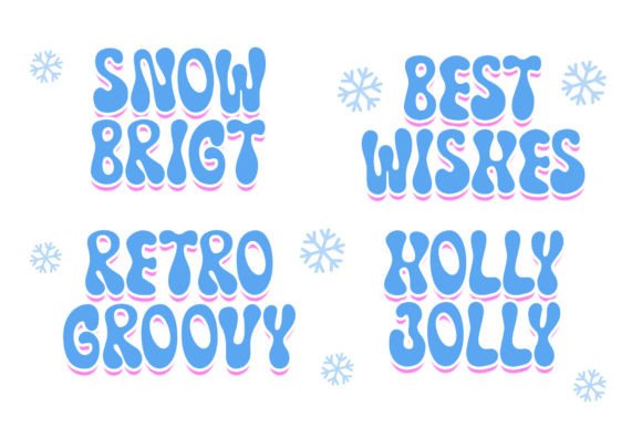 Snow Bright Duo Font PNG with transparent background - Preview 3