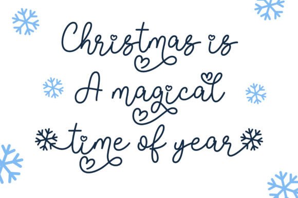 Snow Bright Duo Font PNG with transparent background - Preview 4