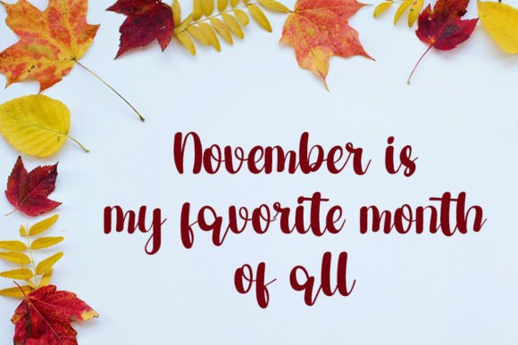 Autumn in November Font - Preview 1