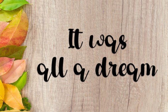 Autumn in November Font - Preview 2
