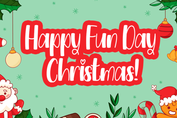 Christmas Candy Font - Preview 2
