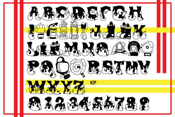 Firefighter Christmas Font - Preview 1