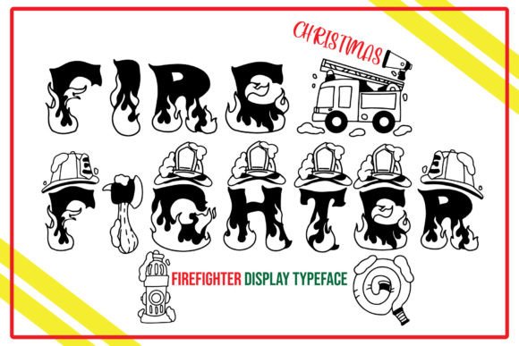 Firefighter Christmas Font - Preview 5