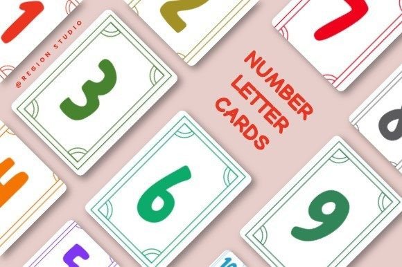Number and Alphabet Flash Cards for Kids