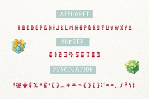 Lazy Christmas Font PNG with transparent background - Preview 1