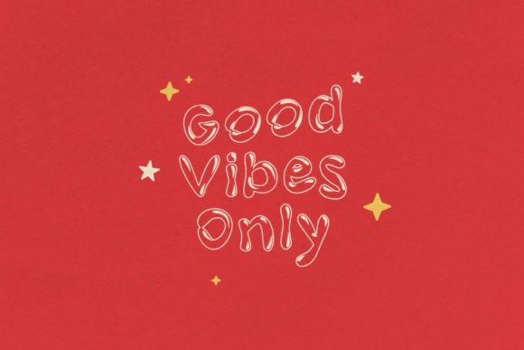 Puffy Slushy Font PNG with transparent background - Preview 1