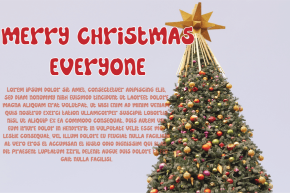 Santa Shining Font PNG with transparent background - Preview 2