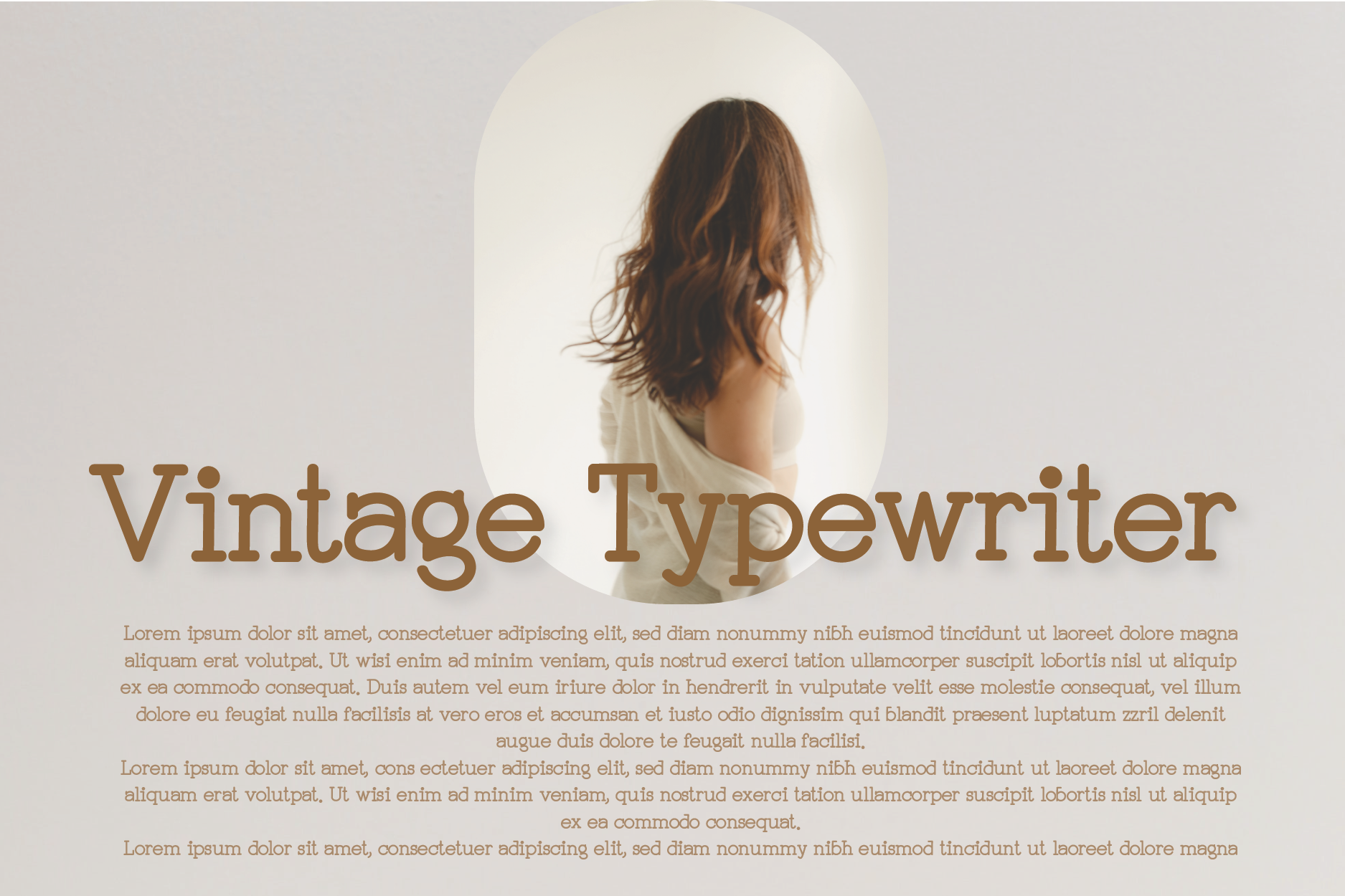 Vintage Typewriter preview: elegant handwritten style