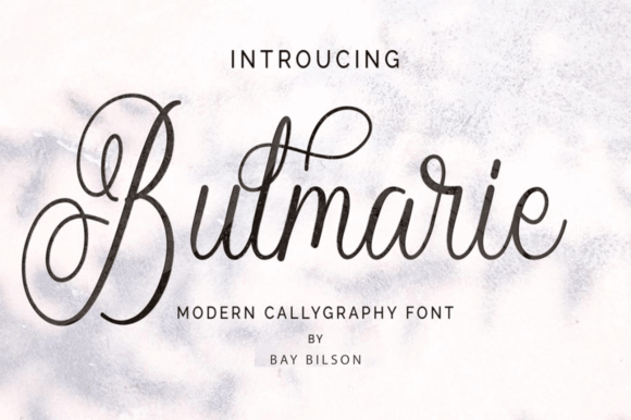 Bulmarie Fontes Script Fonte Por Muwatta Studio