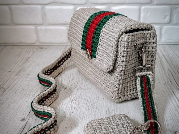 Striped Bag Crochet Pattern PDF