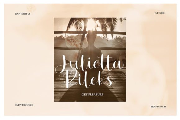 Julieto Font PNG with transparent background - Preview 5