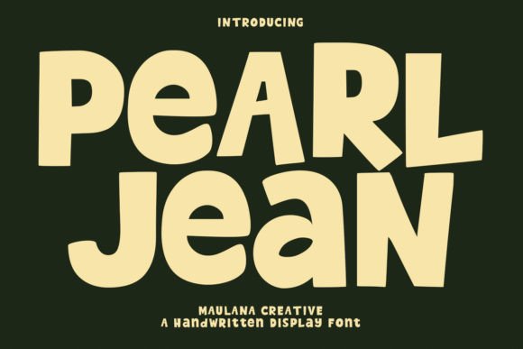 Pearl Jean Sans Serif Font By Maulana Creative