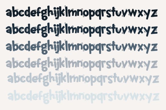Snogville Gobble Font PNG with transparent background - Preview 4