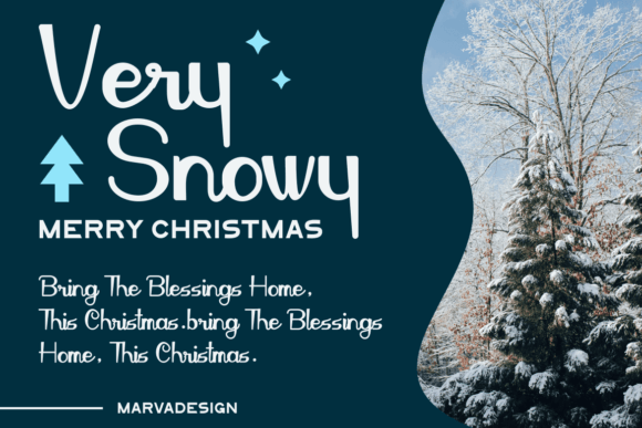 Snow Effect Font PNG with transparent background - Preview 2