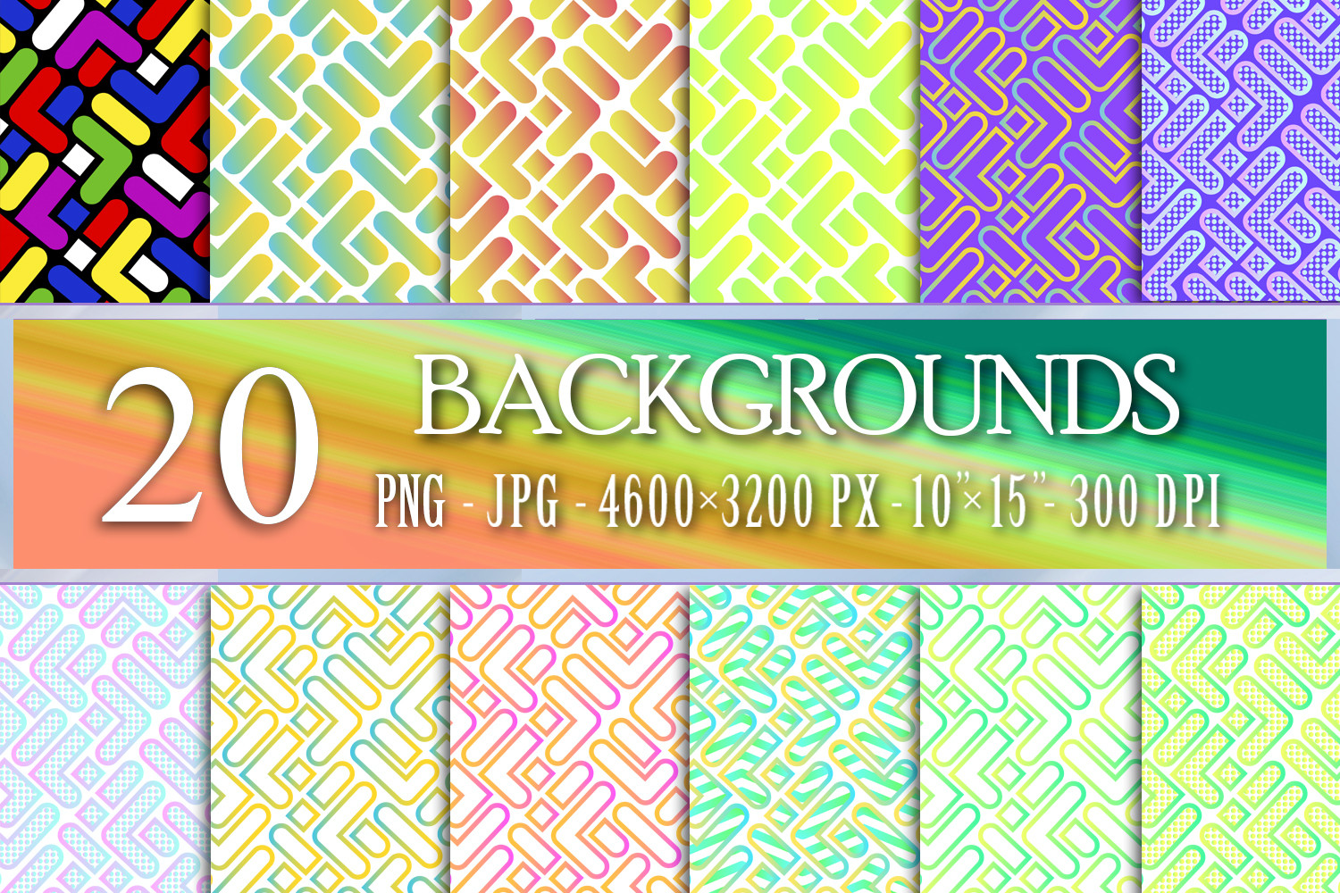20 Shape Backgrounds Graphic by Decadans Design · Creative Fabrica