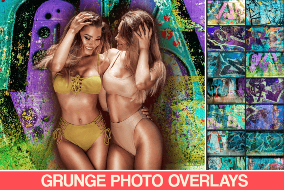 30 Graffity Grunge Walls Overlays V2