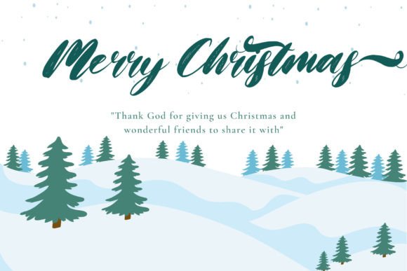 Christmas Blessed Font - Preview 6