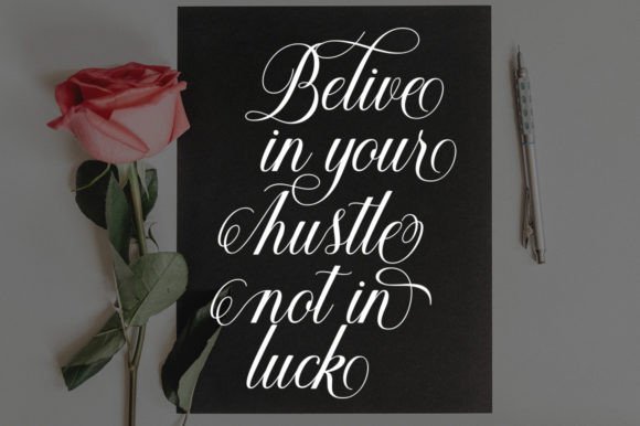 Darline Script Font PNG with transparent background - Preview 3