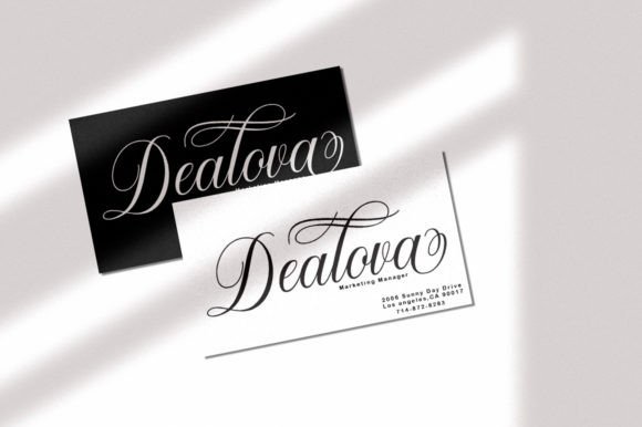 Darline Script Font PNG with transparent background - Preview 5