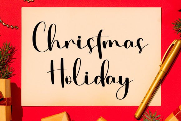 Happy Christmas Font - Preview 2
