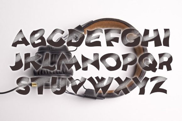 Loud Beats Font PNG with transparent background - Preview 2