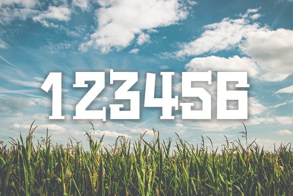 Milho Mexicano Font PNG with transparent background - Preview 3
