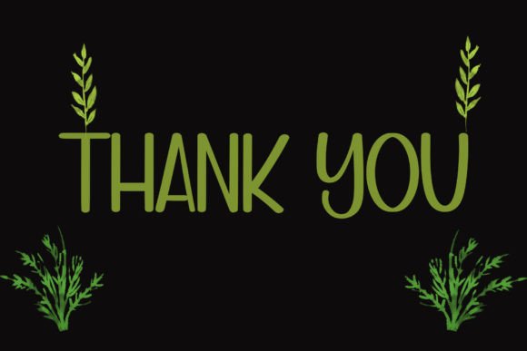Mini Garden Font PNG with transparent background - Preview 4