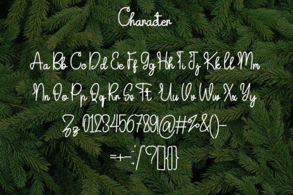 Natal Chirstmas Font PNG with transparent background - Preview 1