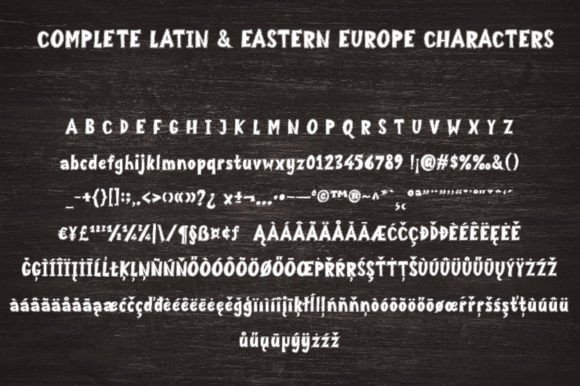 Parga Font font preview - 6