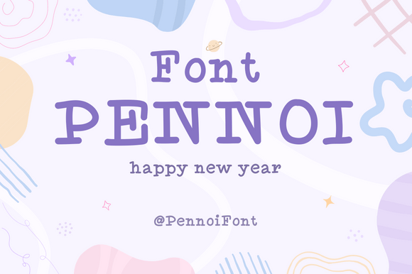 Pennoi Font PNG with transparent background - Preview 1