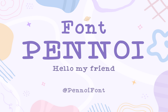 Pennoi Font PNG with transparent background - Preview 2