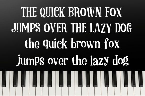 Piano Font PNG with transparent background - Preview 3