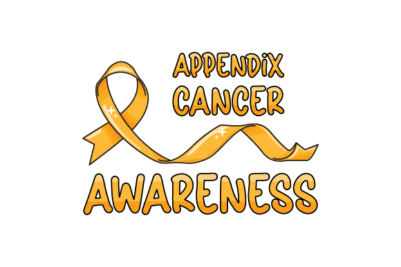 Appendix Cancer Ribbon SVG Cut file by Creative Fabrica Crafts ...