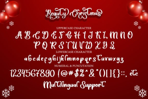 Beauty Christmas Font - Preview 5