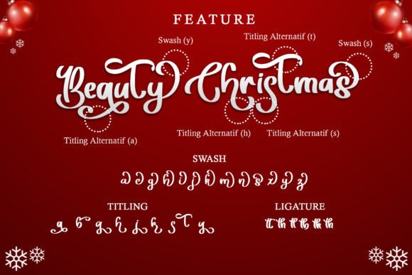 Beauty Christmas Font - Preview 6