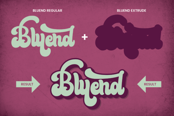 Bluend Font - Preview 1