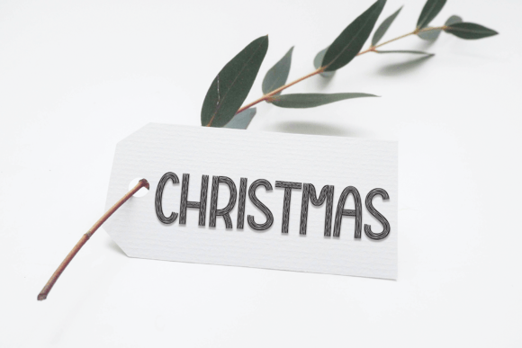 Christmas and Candy Font PNG with transparent background - Preview 1