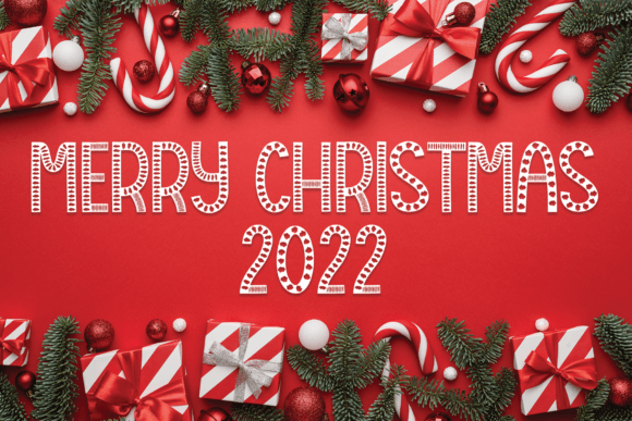 Christmas Cloud Font PNG with transparent background - Preview 1