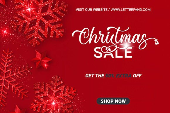 Christmas Maroon Font - Preview 5