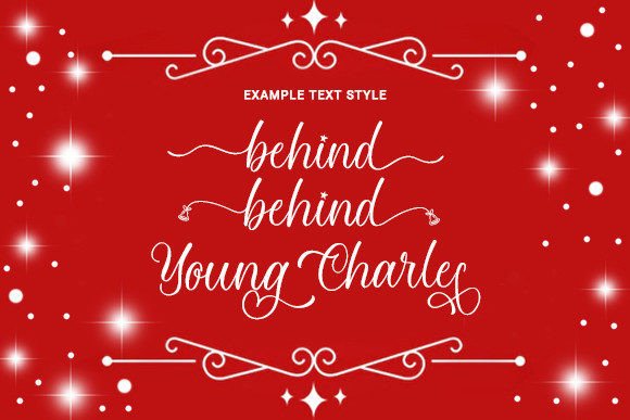 Christmas Maroon Font - Preview 6