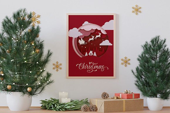 Christmas Maroon Font - Preview 2