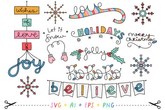 Christmas Wish Phrases and Sayings Graphic Crafts By Miss Tiina