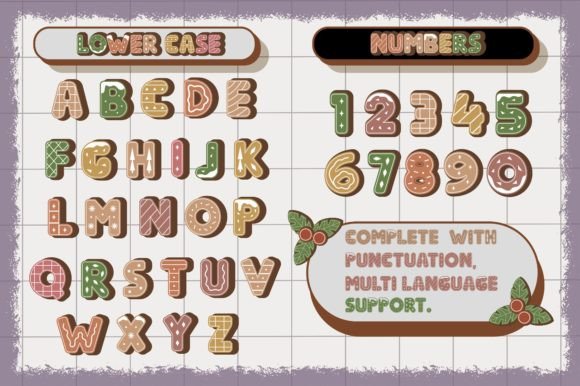Cookies for Santa Font PNG with transparent background - Preview 2