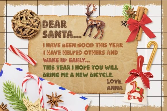 Cookies for Santa Font PNG with transparent background - Preview 4