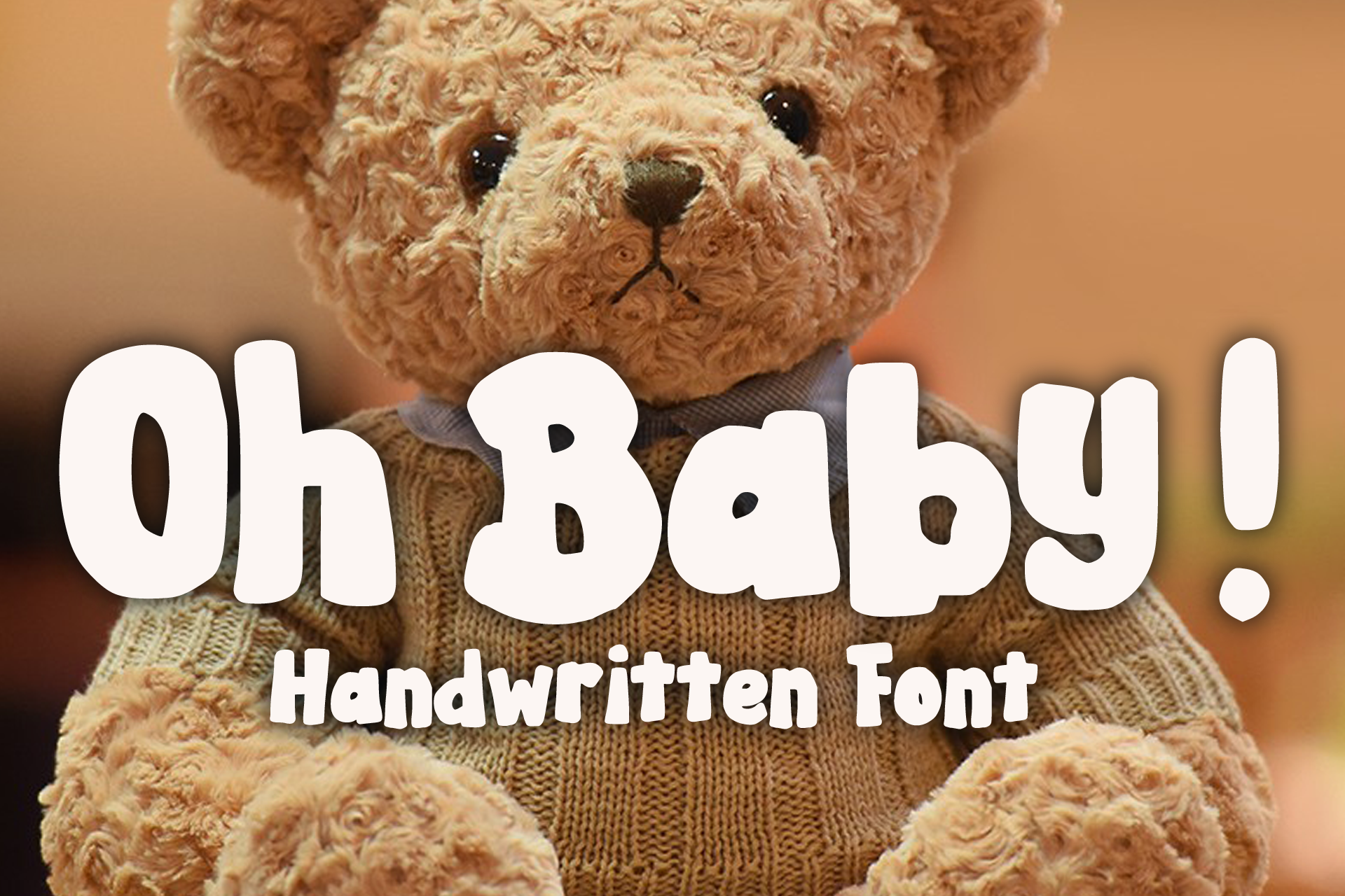 Oh Baby! preview — bold cute handwritten display font