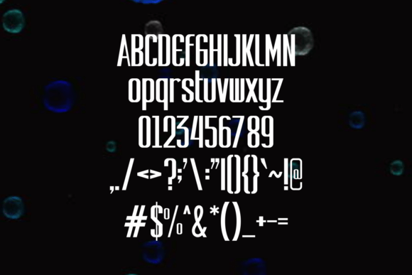 Raingso Font PNG with transparent background - Preview 1
