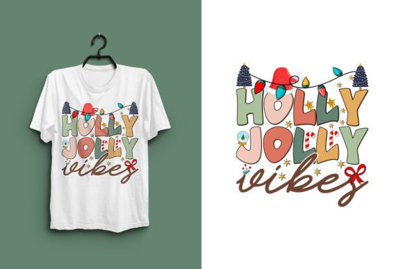 Retro Christmas Groovy T-shirt Design