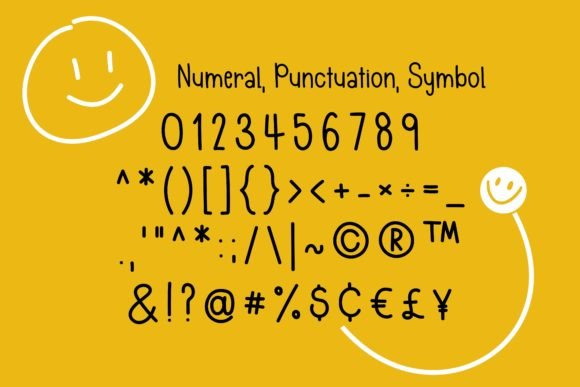 Smile Humble Font PNG with transparent background - Preview 3