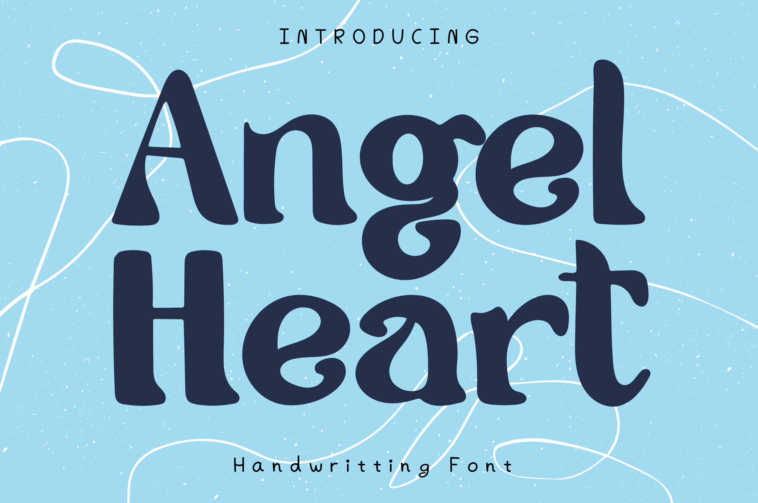 Angel Heart preview, elegant romantic calligraphy script