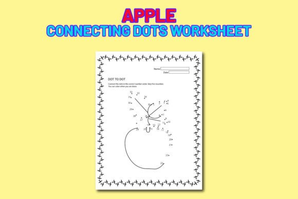 Apple Dot to Dot Worksheet Graphic by Illustration New Jersey ...
